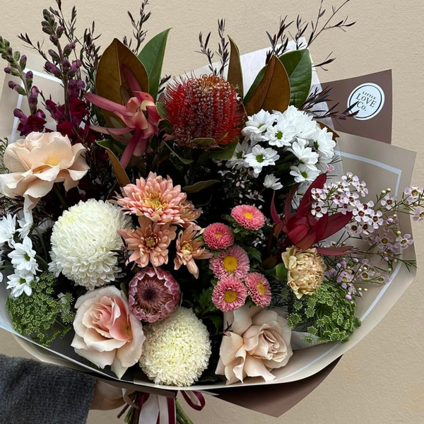 Vintage and Moody Bouquet Anniversary Flowers Adelaide Little Love