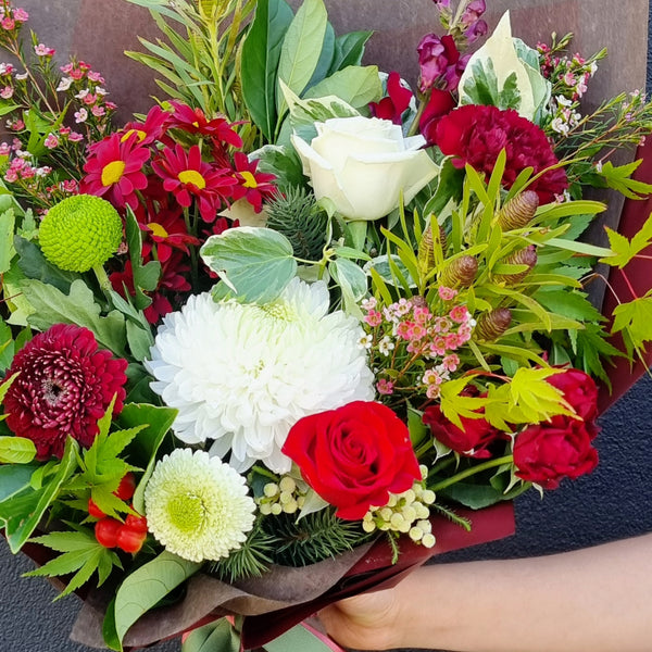 Traditional Christmas Flower Bouquet