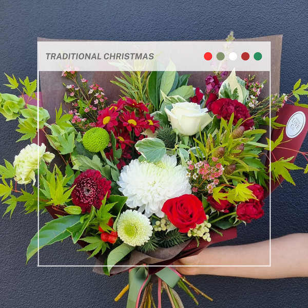 Traditional Christmas Flower Bouquet